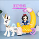 Diberry Children's Girl Prinzessin Wagenspielzeug singen tanzend Elektrische universelle rotierende Musik Musik Elsa Frozen Elsa Carriage Lantern Toys 3 wiederaufladbare Batterien 1 Ladegerät