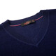 SEVEN Men's Sweater Spring and Autumn Fashion Casual V-Neck Warm Tops Navy M