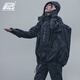 POLE-RACING摩托车骑行雨衣分体舒适扩容雨衣套装防水防暴雨时尚反光设计 AR867暗夜黑 XXL码(180-200斤)