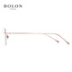 Tyrannosaurus (Bolon) Myopia Brille Titanrahmen optische Rahmen für Frauen, elegante und exquisite, Jungen Sven-Rahmen BT1590 Cat-Eye Roségold BT1592B30 Einzelrahmen (kein Objektiv erforderlich, um den Kundendienst Rabatt zu kontaktieren)