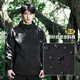 卡尔美（KELME）官方旗舰风衣梭织外套男2024秋季防风连帽加绒衣运动夹克冲锋 9413WT1047玛瑙黑 【4级防水，内 155_S 女