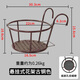 Iron hanging basket hanging rack balcony span plant hanger green ivy succulent plant railing flower rack household thickened bronze color [bold + with screen version]