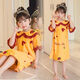 Hu Zi Bird Night Night Night Vestido de manga corta Color sólido Algodón Summer Grandante Medium Girl Home Clothing H Sofa de frijoles cortos 110 Altura de 12 casos-12048Jin [Jin equivale a 0.5 kg]