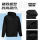 Under Armor UA Sports Jacket Men's Early Spring Velvet Hooded Woven Jacket Outdoor Windproof Casual Sportswear Black 24600408-001 XL (Recommended weight 160-180Jin Jin equals 0.5 kg)