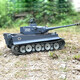 Henglong Gran Tigre alemán Tank Tank Model Car Model de juguete para niños Metal Track Boy Gift Professional Deluxe Edition (All Metal Wheel sin telescópico) 1800 mAh Batería