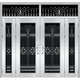 XMSJ304 stainless steel door single door stainless steel anti-theft door household entry mother door villa rural style 9902