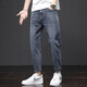 Jeans for men 2024 new spring trend straight loose cropped pants Japanese stretch casual pants men 306 blue gray + 6621 blue 28 suggestions 90-105 suggestions 90-105