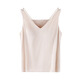 Fenten suspender pajamas for women in summer, thin ice silk, cool feeling, can be worn on the outside, V-neck chest pad integrated home clothing 723 lilac purple [wide front and thin belt behind] Single top M [recommended 80-100 Jin [Jin equals 0.5 kg]]