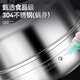 GEEGO steam pot 304 stainless steel sauna pot household steamed seafood steamer commercial induction cooker steam hot pot soup pot thickened 304 steel steam pot 32cm
