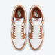 NIKE Nike Dunk Low White Brown Wheat Color Men's Low Top Casual Board Shoes DD1390-100 42