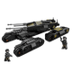 Elegoole High Building Block Assembly Child's's Toys Military Blood Vehicle Grand Tank Boys 1er Juin Child's Day Gift Black Gold T90 MAIN BATAIL