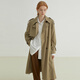 Fano Studios [Spot] Fano Fano Classic Classic Silhouette Temperament Windbreaker Jacke für Frauen mitten in der Mitte des britischen Stils im britischen Stil 2025 Autumn Milchgrau M.