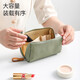 Forty Thousand Kilometers Cosmetic Bag Portable Outing Women's Storage Bag Travel Large Capacity Lipstick Bag Cosmetic Bag Small Storage Bag Washing Bag Multi-purpose Avocado Green