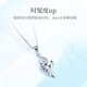 CRD Ke Laidi spot sparkling pt950 platinum pendant platinum pendant female flower dance versatile gift 1.35g