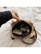 Buchao Meow Messenger Bag Women's Mini Bag New Casual Oxford Cloth Shoulder Bag Versatile Fashion Lightweight Niche Shell Bag Khaki