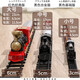 Snaen Children's Train Toys Boys and Girls Retro Steam Tall Track Track Set 3-6-12 Years Children's Birthday Gift