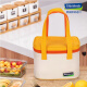 
Glasslock imported heat-resistant tempered glass fresh-keeping box microwave-heated lunch box commuter bag 2-piece set of rectangular 480ml + rectangular 695ml + beige bag