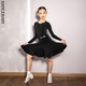 
DANCEBABYDancebaby Latin Dance Clothing 2024 new competition server high-end children's competition regulations grading server DAS698 burgundy 140
