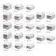 Espace interactif (HDKJ) Armoire de rangement Boîte de rangement de rangement armoire en plastique Sous-vêtements Clothing Organisateur Boîte de rangement simple (original) E3018 Lock épaissis (Dark 47 Width 30 High 18)