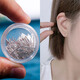 Shangge (Shangge) Boucles d'oreilles en argent oreille Piercing Sticks pour hommes et femmes Stick d'oreille de tête de match droit simple Small Small Gift 100 SANTS SIGHTS (1 boîte) 897EB