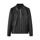 
Carbeen (CABBEEN) [Same Model in Celebrity] Sheep leather genuine leather jacket for men 2025 autumn and winter new work lapel motorcycle leather jacket Coal black 01 XL /180/52