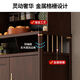 Le nouveau buffet chinois de Yu Meng Xindi avec mur intégré haut intégré en bois massif salon salon de rangement mural armoire de cuisine maison de rangement de rangement de rangement 1505 + 1517 Installation du buff