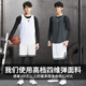 赢虎（YINGHU）篮球服套装男运动背心秋打底速干衣紧身长袖球衣装备高弹足球训练 【天下无双】白色四件套 M【建议身高160-165CM，体重85-1