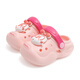 Babudou children's shoes girls slippers summer soft sole baby beach shoes children's hole shoes 117342003 warm pink 150