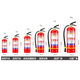 Tragbares Haushaltsfeuerlöscher 4 kg Trockenpulver 4 cm Jin [Jin entspricht 0,5 kg] Autoladenfabrik 12358 kg Feuerausrüstung Set 8 kg Feuerlöscher *2+ Feuerlöser Box
