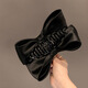 Tang Funi Big Bow Hair Clip High-end Satin Exquisite Hair Shark Clip Elegant Hair Clip on the Back of the Head Hair Accessory Letter Satin Bow Clip