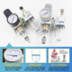 Luftquellenprozessor AC2010-02 Automatische Entwässerung des Luftpumpenfilters zweiteiliger Öl- und Wassertrennung AC3010-03 Lotus Farbe AC5010-10 Kupferfilterelement