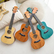 WEIKASI Ukulele Beginners Girls and Male Students Van board 23-inch Uklili Little Guitar Children's Musical Instruments 23-inch - Sakura Powder + Full Gift Pack 23-inch