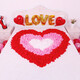 
June bride mixed color simulated rose petals hotel bed wedding birthday scene decoration 2,000 pieces of proposal on Valentine's Day on Chinese Valentine's Day
