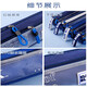 Simple Japanese pencil bag boy canvas large capacity stationery box boy style transparent stationery bag for elementary school students third and fourth grade boys and girls junior high school and high school students with high-looking pencil case pencil blue book