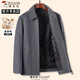 Woodpecker (TUCANO) wool jacket men's new winter casual wool coat middle-aged warm daddy top Navy blue XL 180