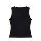 
Navigare Italian sailing women's tight vest embroidered base top 3314904502 black L