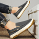 DKCCI Herrenschuhe mit einem Fuß in Frühlings- und Sommermode-Leinwandschuhen Nicht-Schlupf-Sport alter Peking-Stoffschuhe Herrenweicher Arbeitsschuhe Schwarz 26 (260 mm) 42
