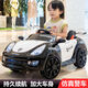 Babypure Shine Children's Elektroauto Vierradauto Babypolizeiwagen Babywagen und weibliche Kinder mit Fernbedienung können auf dem Schwungspielzeug der Menschen sitzen. Das Luxus-Dual-Rad-Laufwerk weiß [Fernbedienungsschung + Bluetooth] großer Standard