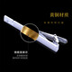 Roronoa Men's Tie Clip Formal Wear Professional Silver Simple Tie Clip Caja de regalo para hombres [cosas buenas] Paper plateado LDJ223 (longitud 6 cm de ancho 0.6c