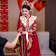 泰勒马丁秀禾服新中式2025新款中式婚纱结婚礼服新娘敬酒服大袖子中式嫁衣 HF025 2XL