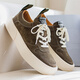 SANLITAI (Sanlitai) zapatos para hombres de gran tamaño para la primavera 46 zapatos de tablero de hombres 47 deportes de gran tamaño y zapatos casuales 48 zapatos de lona ensanchados zapatos para hombres 2988 café oscuro 45