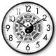 Ziwu Liuzhu Bagua Creative Wall Clock Traditional Chinese Medicine Health Home Clock Beauty Salon SPA Club Silent Wall Clock LQXBK677 Black Needle Black Frame 8 inches (diameter 20 cm)