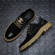 Tykt Work Schuhe Herren-Schnüre-up [Top-Layer Cowhide] lässige Lederschuhe Herren atmungsable Geschäft Herrenschuhe T56107 Brown 41