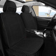 Maifanrui Imitation handgestrickter Eis Seidenautos Sitzkissen Sommer Cool Kissen geflochtene Stoff Sitzkissen kühle matte die ganze Saison All-Saison Universal Sitzkissen Schwarze Standardversion-5-Sitze Peugeot 308 408 508L 4008 5008