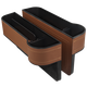 Delipow car seat gap storage box, car seat clip center control rack, mobile phone water cup storage bag, car seat side storage box, brown [main driver]