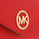 Michael Kors Mike Coles Mk Chaîne en cuir féminin One épaule Sac de portée diagonale rouge 32S1GNMC9L 683