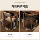 Lin Yisheng solid wood small apartment desk home bedroom computer desk office desk simple rental house study table walnut color solid wood desk length 70*width 60*height 75cm (single drawer)