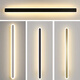 Yilin simple modern minimalist long wall lamp living room bedroom bedside lamp Nordic entrance hall lamp stair lamp black 60cm + warm light