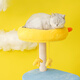 ZEZE farm cat climbing frame with nest integrated cat shelf with scratching board large cat shelf cat toy 105cm basic model 60*53*105cm