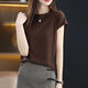 Fangluyu 200 Jin [Jin equals 0.5 kg] can wear ice silk sweater for women T-shirt short-sleeved Korean style bat sleeve summer thin ins fashion top white 9922 ice silk one size S suggestion 75-95 Jin [Jin equals 0.5 kg]